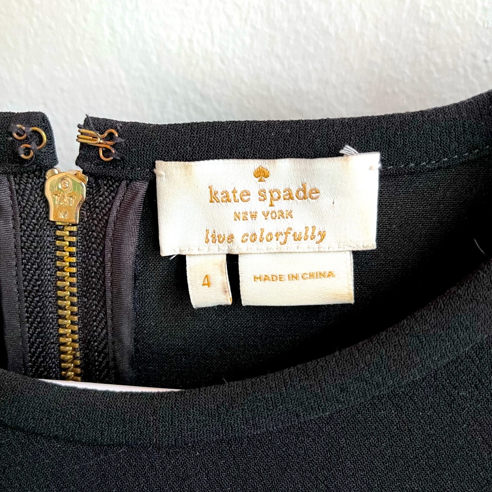 Kate Spade sequin top with gold zipper closure. Thick polyester lays nicely